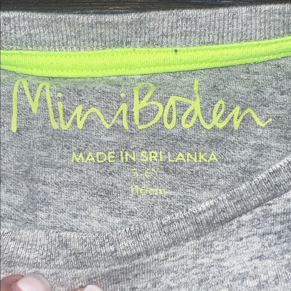 Mini Boden Sparkle Triceratops Long Sleeve T-Shirt, 5-6Y - Picture 3 of 4